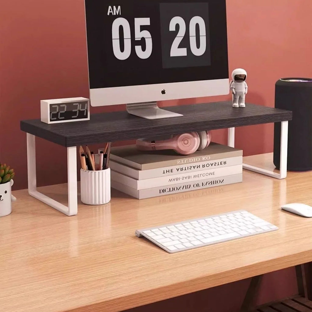 Hot 30/40cm Base Bracket Monitor Raising Stand  Desktop Computer Heightening Shelf Home Office Storage Holders Rack Organizer