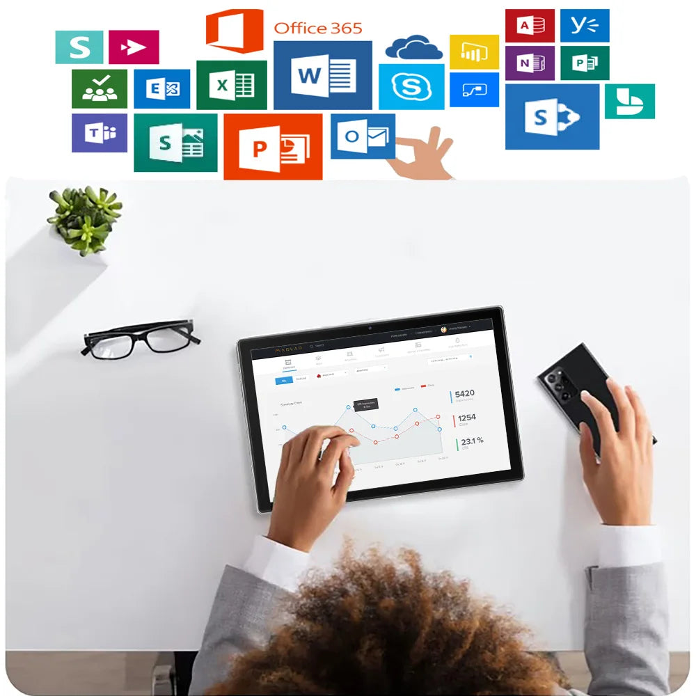 2025 New Android Tablets 10.1 Inch Octa Core 8GB RAM 256GB ROM Dual 4G LTE Phone Call Dual 5G WiFi All-Metal Tablet Pc 6000mAh