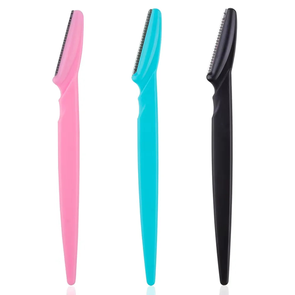 10/40Pcs Eyebrow Trimmer Face Blade Shaver Portable Eye Brow Epilation Hair Removal Safety Eyebrow Cutting Woman Makeup Tools