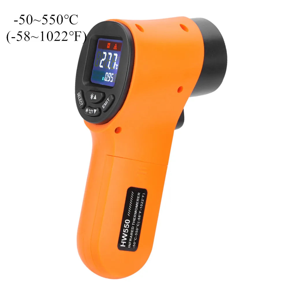 Digital Infrared Thermometer -50~600℃ GM320/GM320S/HW600/HW550 LCD Display Contactless Thermometer Pyrometer IR Laser Point
