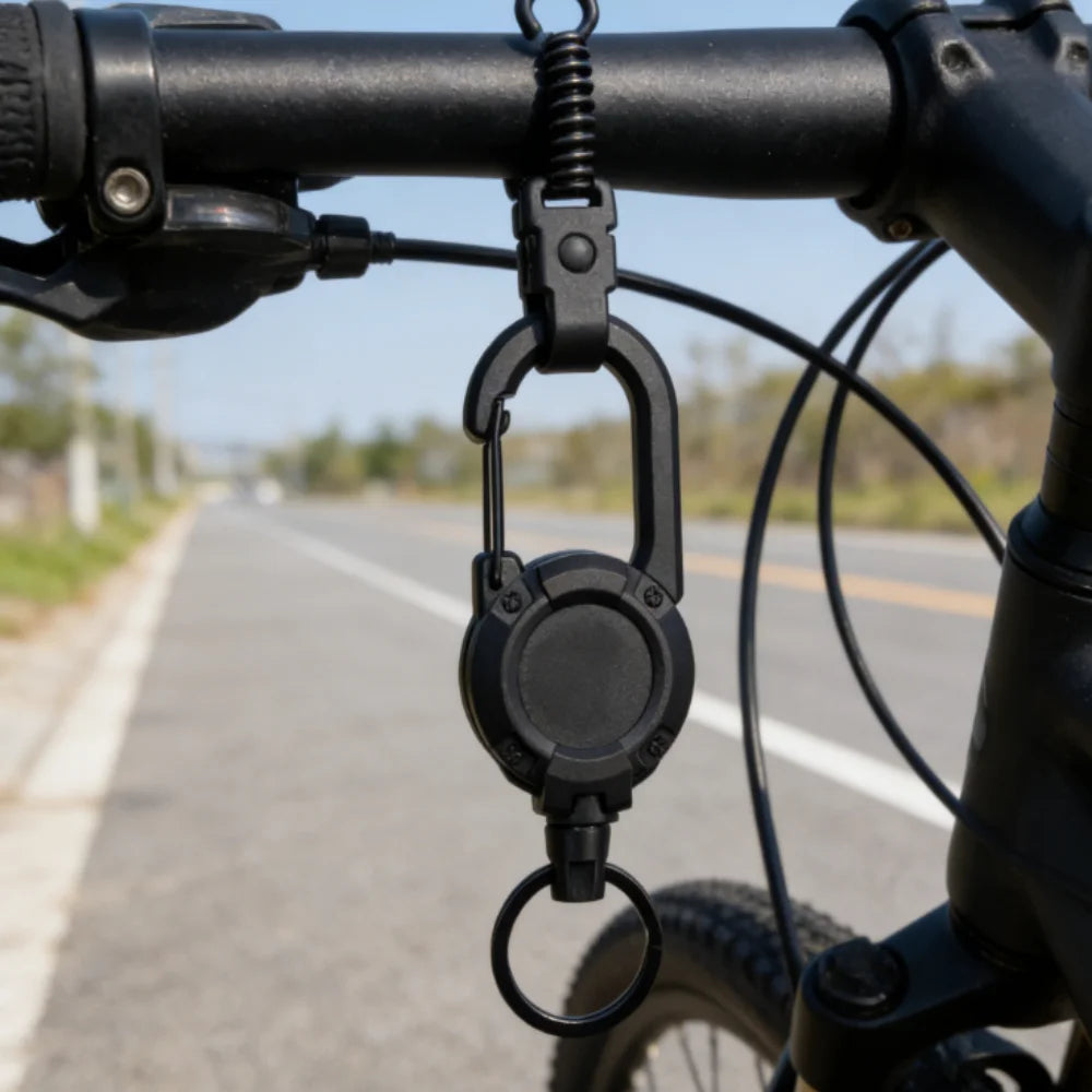 1/3Pcs Automatic Retractable Wire Rope Antitheft Easy-to-pull Buckle Rope Elastic Keychain Sporty Retractable Key Ring Anti Lost