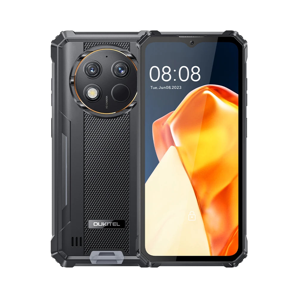 Oukitel G1 Rugged Smartphone Android 14 6.52‘' HD+ 10600mAh 6GB RAM+256GB ROM T606 Octa-core 48MP Camera Cellphone NFC