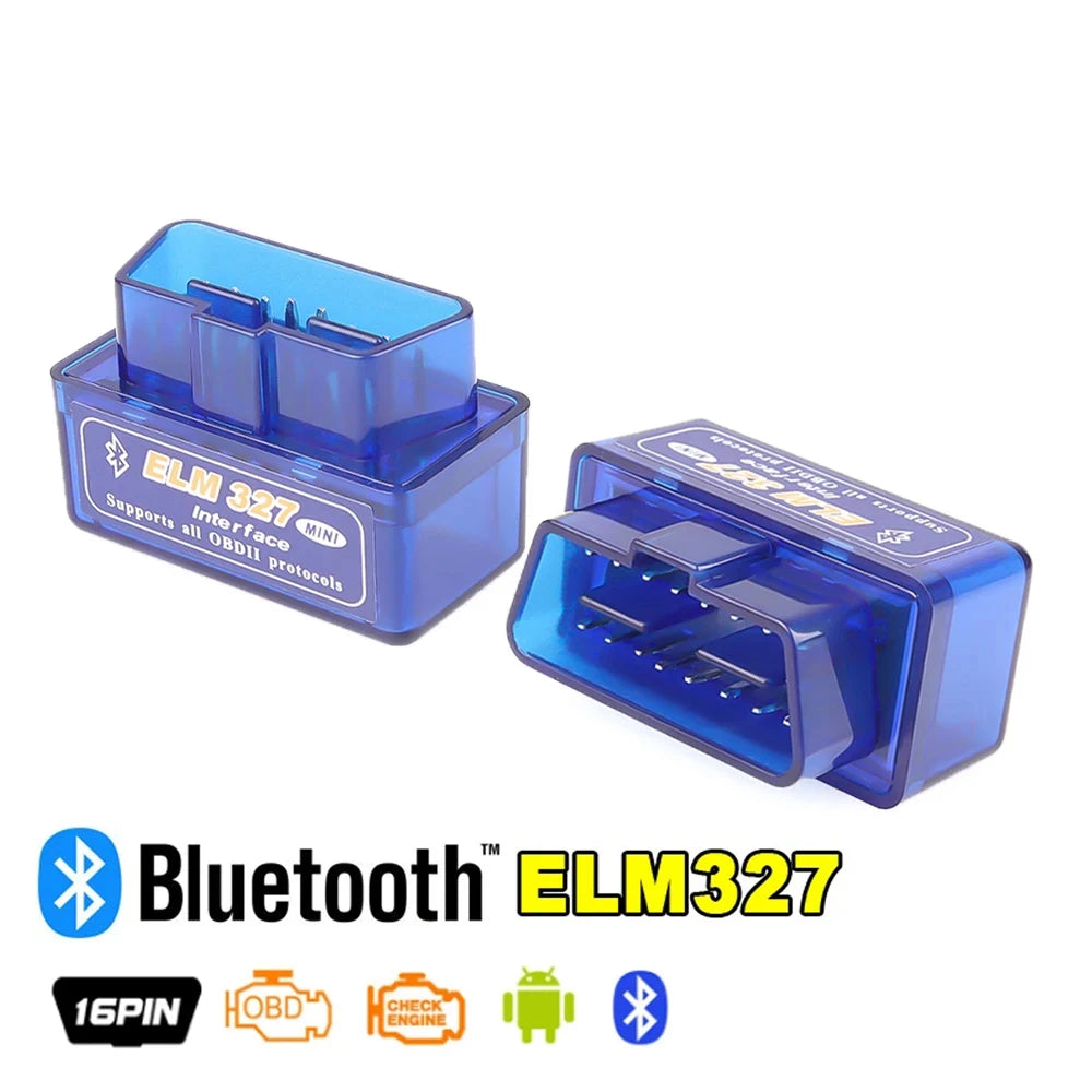 16 PIN Interface V2.1 ELM327 OBD2 Mini Code Reader Scan Tool Bluetooth Car Scanner For Android Diagnostic-Tool OBDII OBD 2 For A