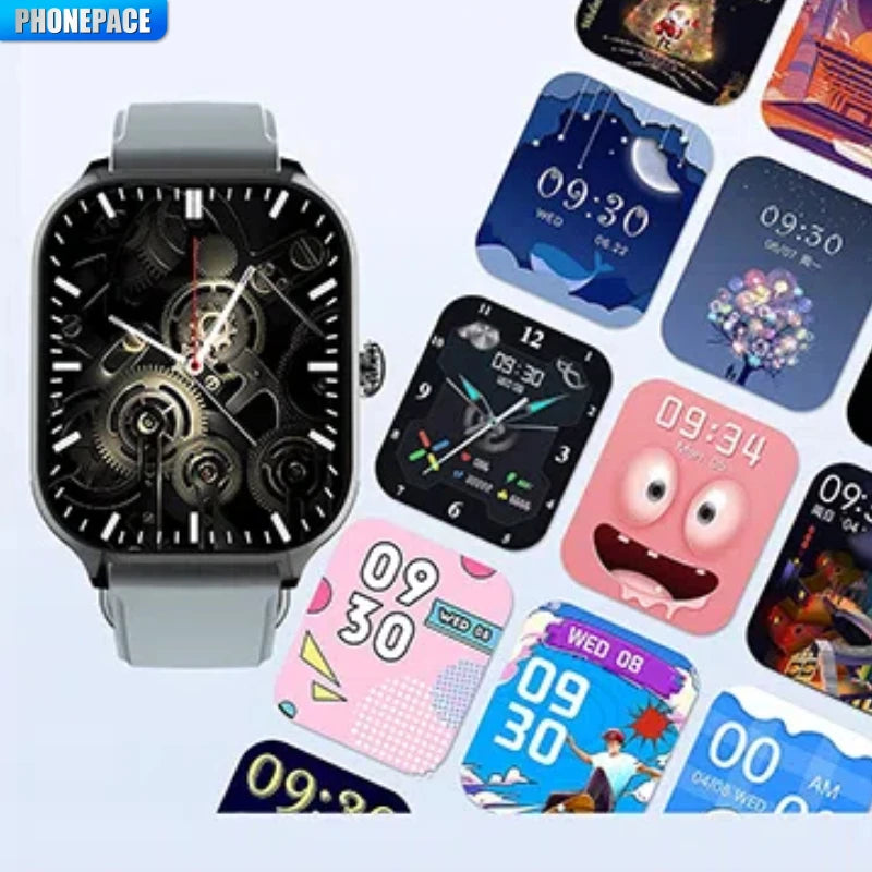 PHONEPACE H9 Intelligent Watch Bluetooth Call Remote Photography Sleep Monitoring Multiple Sports Modes Heart Rate Blood