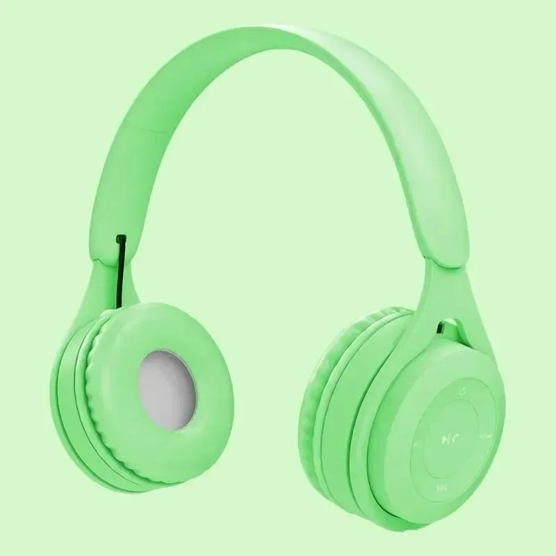 Foldable Sport Gaming Macaron Headphones Y08 Bluetooth Headset Stereo Earphones For Android IOS Devices