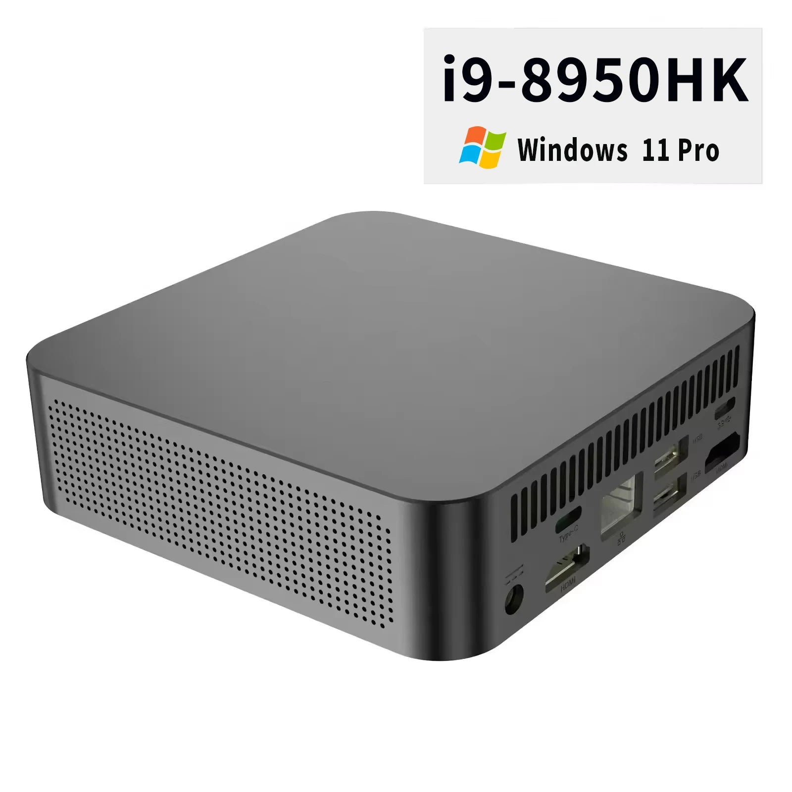 Mini PC Windows 11 Pro Core i9 8950HK 16GB DDR4 1TB SSD PC Gamer Computer Dual WIFI 6 BT5.2 4K HD Mini Gaming Pc Desktop