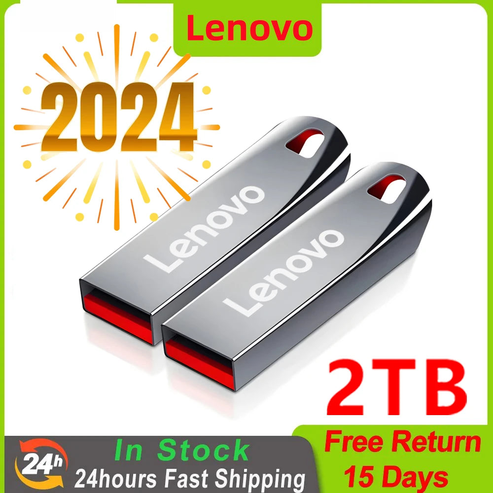 Lenovo 2TB Usb 3.0 Flash Drives High Speed Metal Pendrive 1TB 512GB 256GB Portable Usb Pen Drive For TV Car Phone Computer PS5