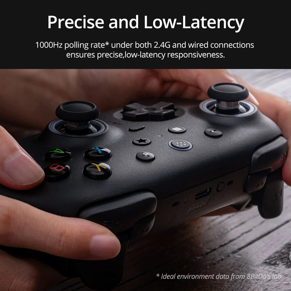 8BitDo Ultimate 2 Wireless Gaming Controller for PC & Android with TMR Joysticks, Switchable Triggers, Motion Control, 8Speed