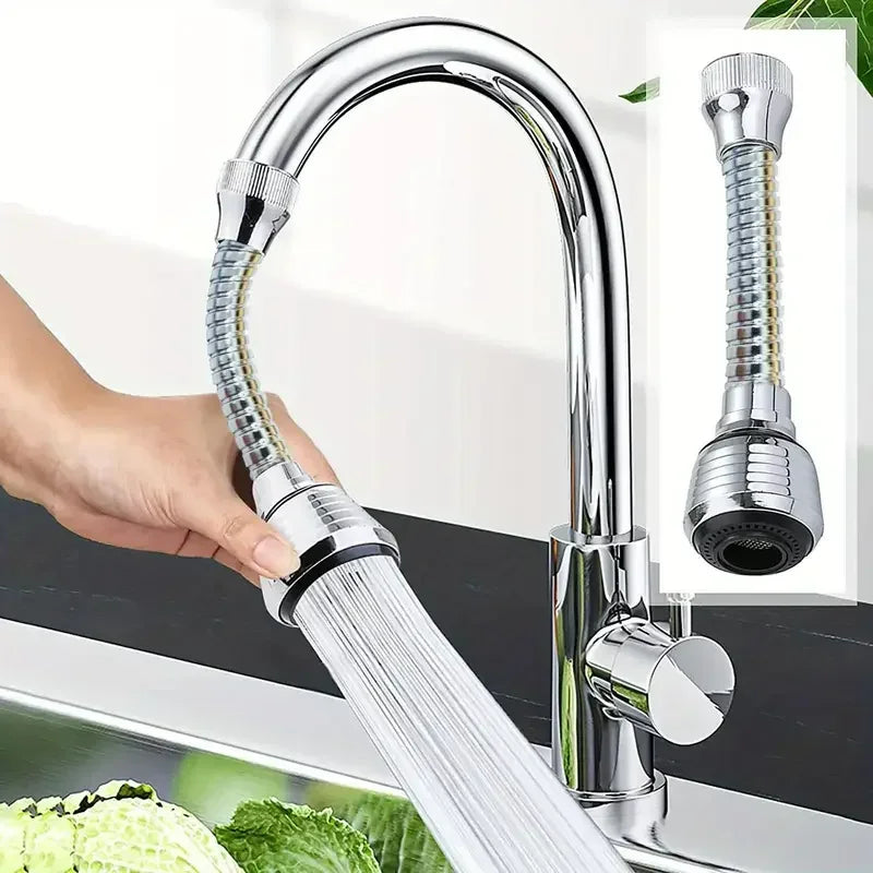 360° Rotating Kitchen Faucet Pressurized Anti-Splash Extended Filter Foam Universal Faucet Head Sprayer for Kitchen