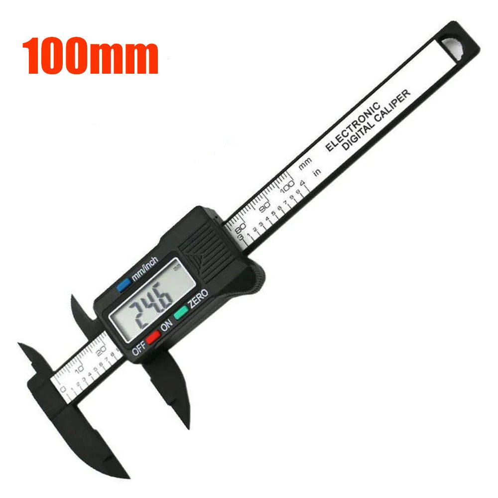 150mm 100mm Electronic Digital Caliper Carbon Fiber Dial Vernier Caliper Gauge Micrometer Measuring Tool Digital Ruler