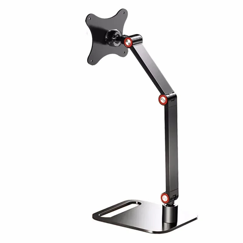 Universal Monitor Stand, Desk Holder for 12-17.3" Displays, VESA Mount, Expandable Base, Vertical Screen Folding