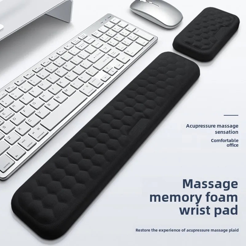 Keyboard mouse wrist rest ergonomic office typing protect relax wrist memory foam mouse pad computer notebook mouse pad
