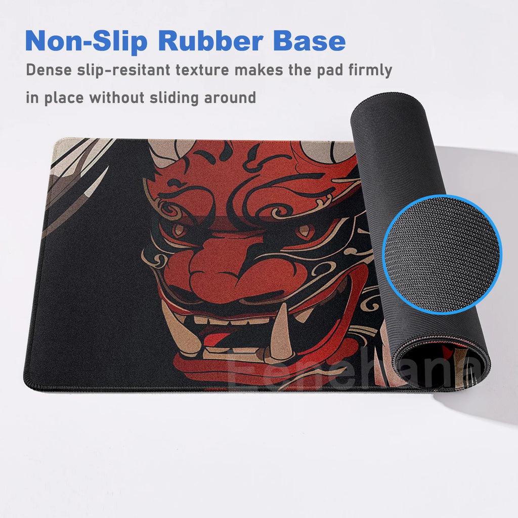 Janpanese Mask Girl Mouse Pad 90x40CM non-slip Gaming Mousepad Gamer E-Sports Mouse Mat Game Mechanical Keyboard XXL Desk Mat