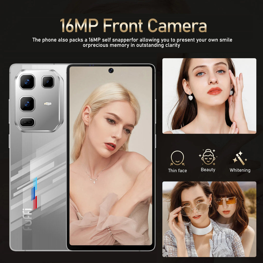 FUFFI S24 Pro Smartphone Cellphone Android 12 6.8inch Screen,8+256GB 16+32MP Mobile phone 4100mAh Google Play Store Phone