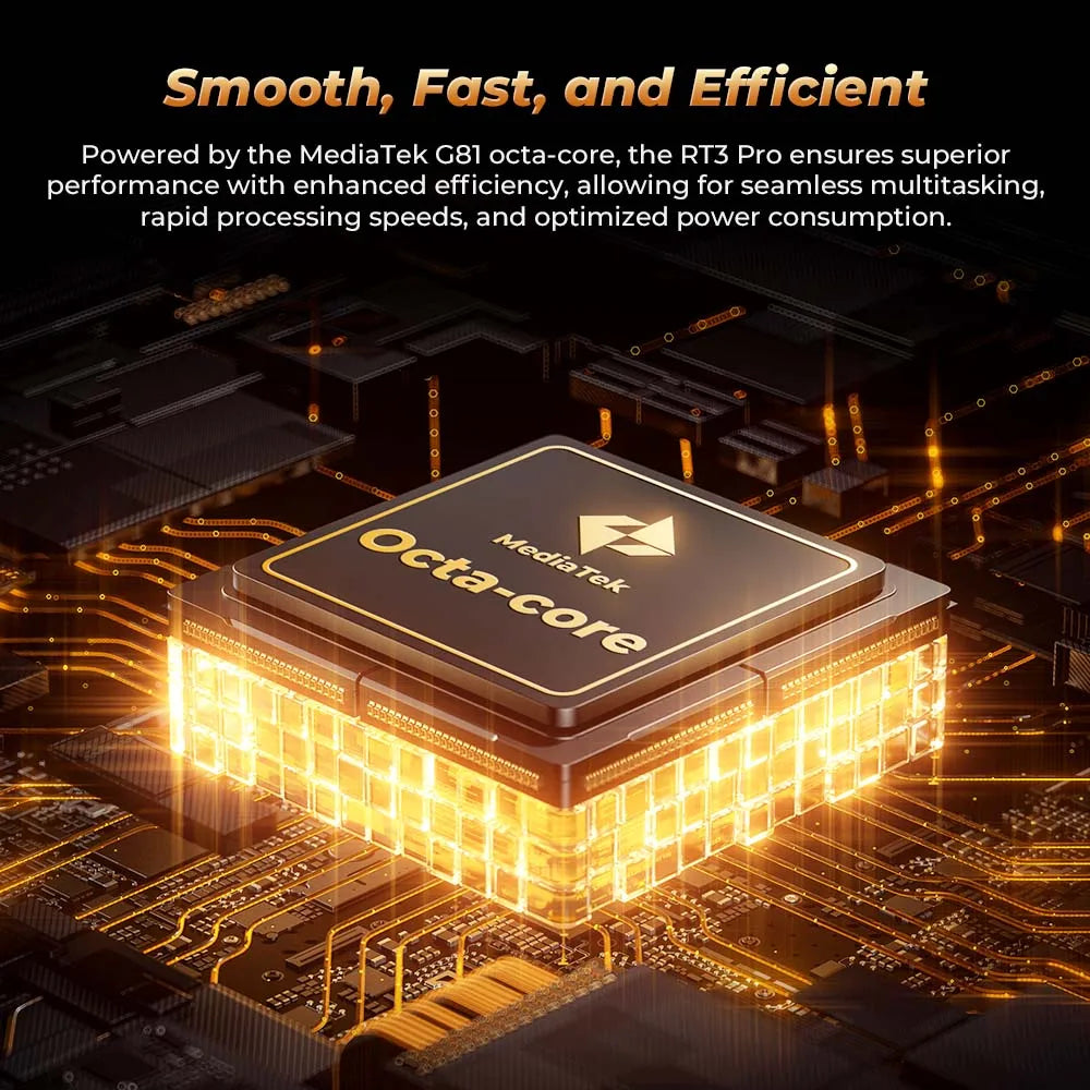 Oukitel RT3 PRO Rugged Tablet 5150mAh Battery 8-inch HD Display 4GB+128GB MTK G81 Octa-core 16MP Camera Android 14