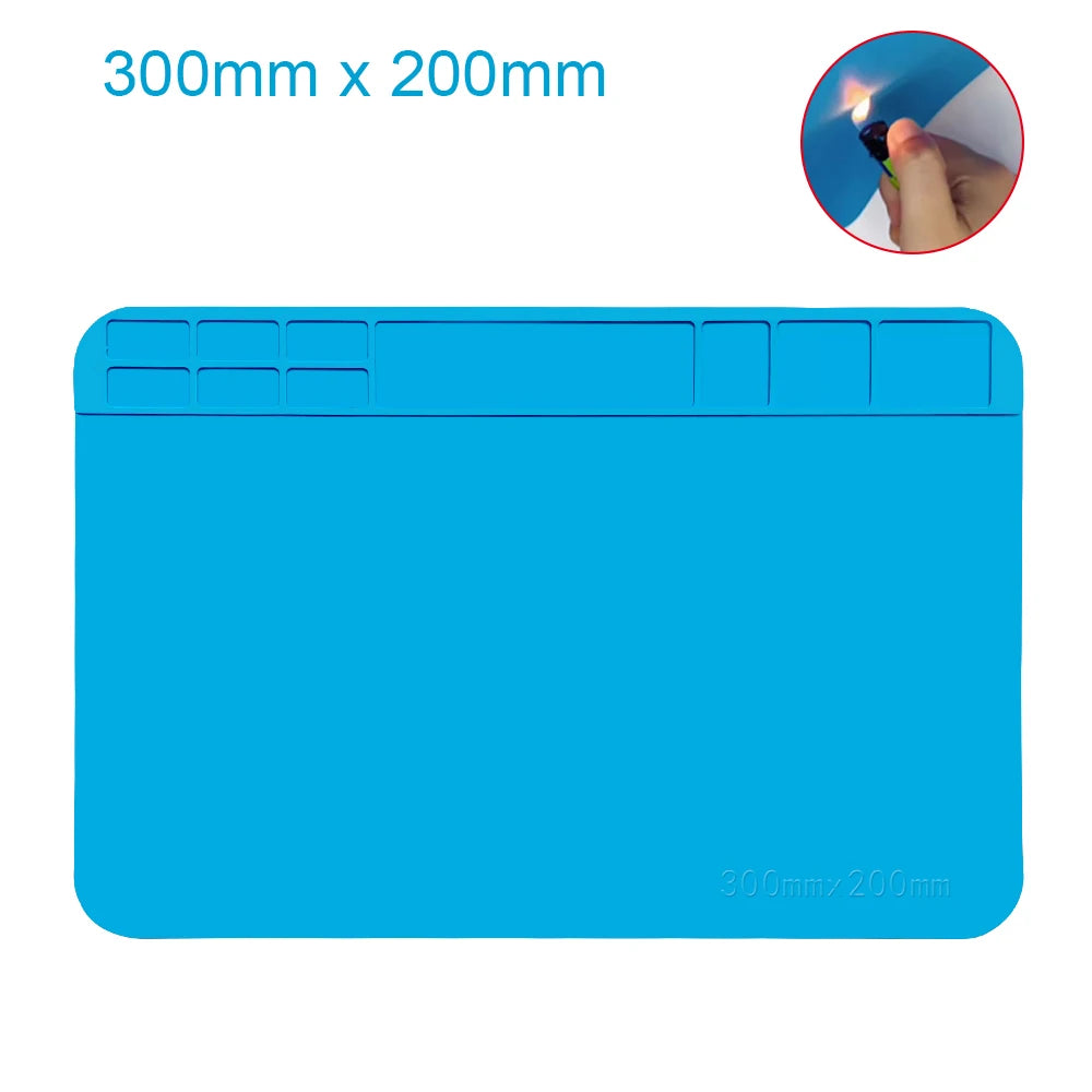 Silicone Soldering Mat Pad Desk Platform  for Welding Station Iron Phone PC  Repair Magnetic Heat Insulation No Lead S-160