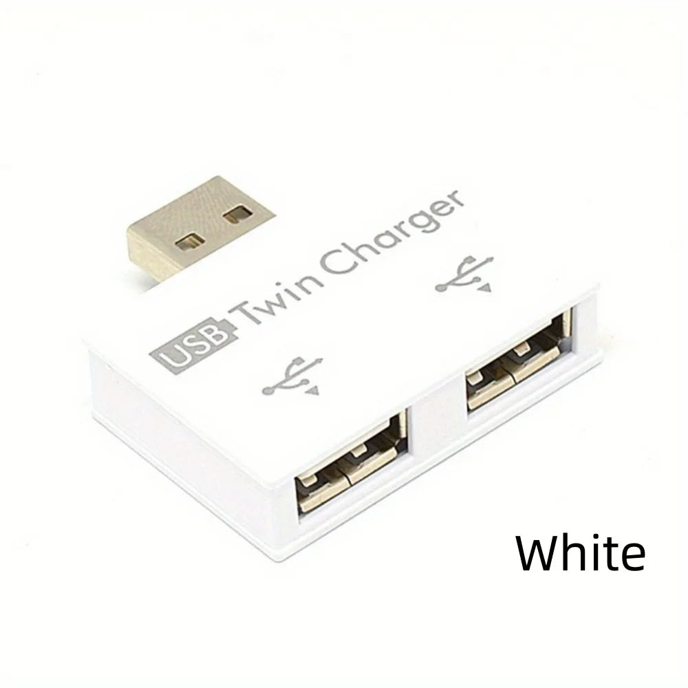 HUB USB Adapter Extender Mini Splitter Box 1 to 2 Ports High Speed Female USB2.0 For PC Laptop U Disk Card Reader Mouse Keyboard
