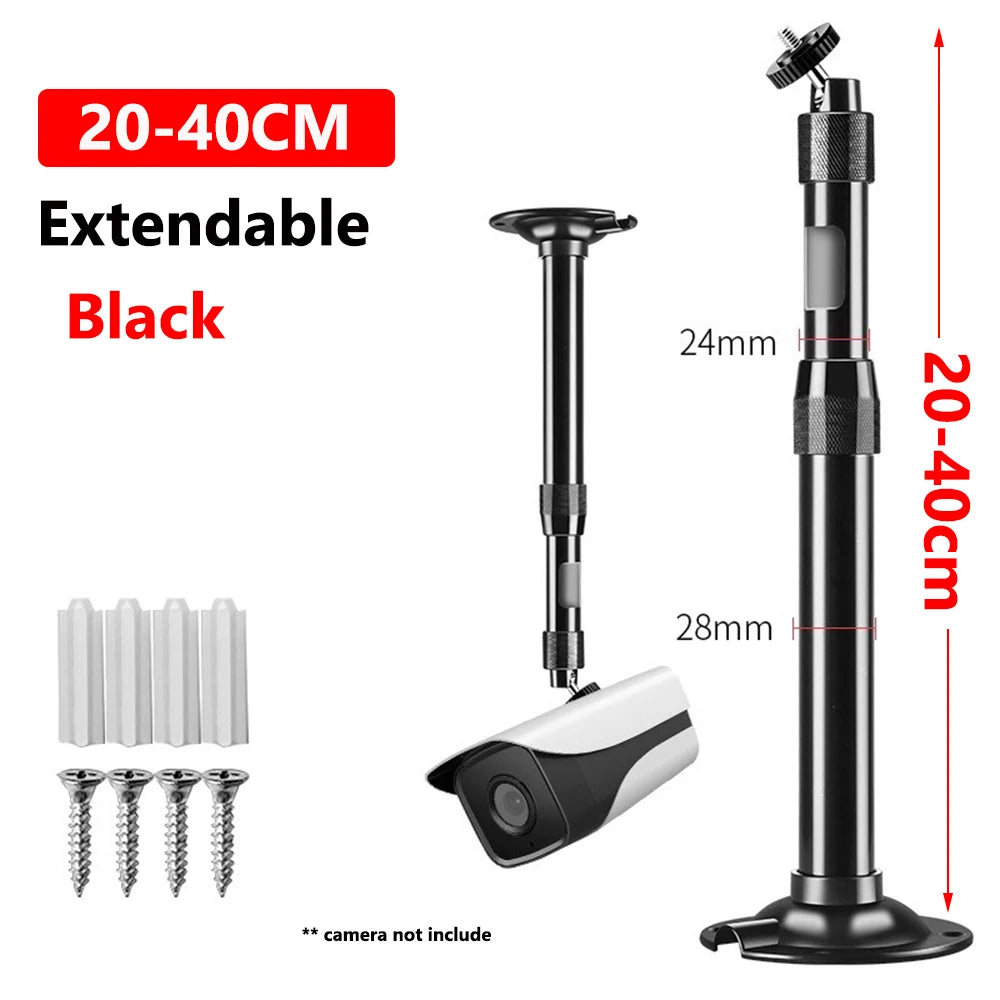 Universal Camera Holder Stand Monitor Aluminum Alloy Telescopic Bracket Bracket Extension Monitoring Pole Camera Long Bracket