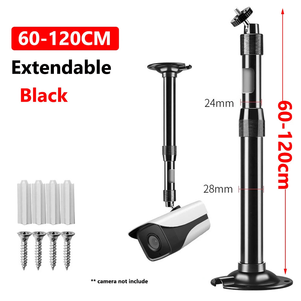 Universal Camera Holder Stand Monitor Aluminum Alloy Telescopic Bracket Bracket Extension Monitoring Pole Camera Long Bracket