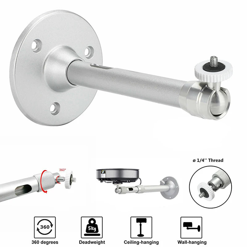 20-40cm 30-60cm 40-80cm Monitor Aluminum Alloy Telescopic Bracket Stand Extension Monitoring Pole Camera Projector Bracket