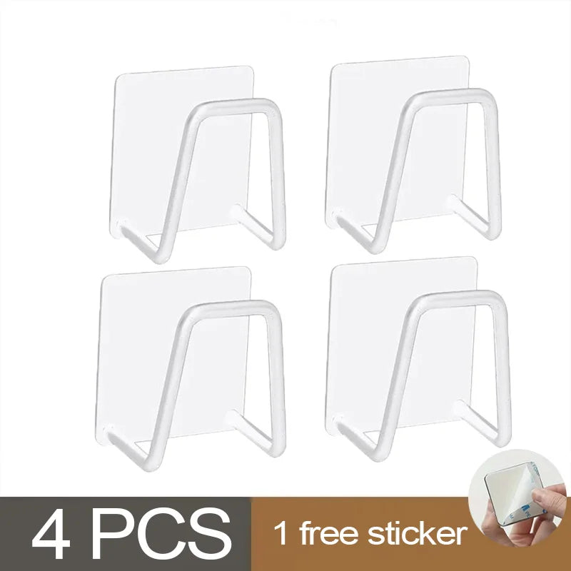 1pc Stainless Steel Sink Sponge Rack For Sponge Steel Wire Ball Draining Paste The Inner Wall Of The Sink Kitchen Supplies