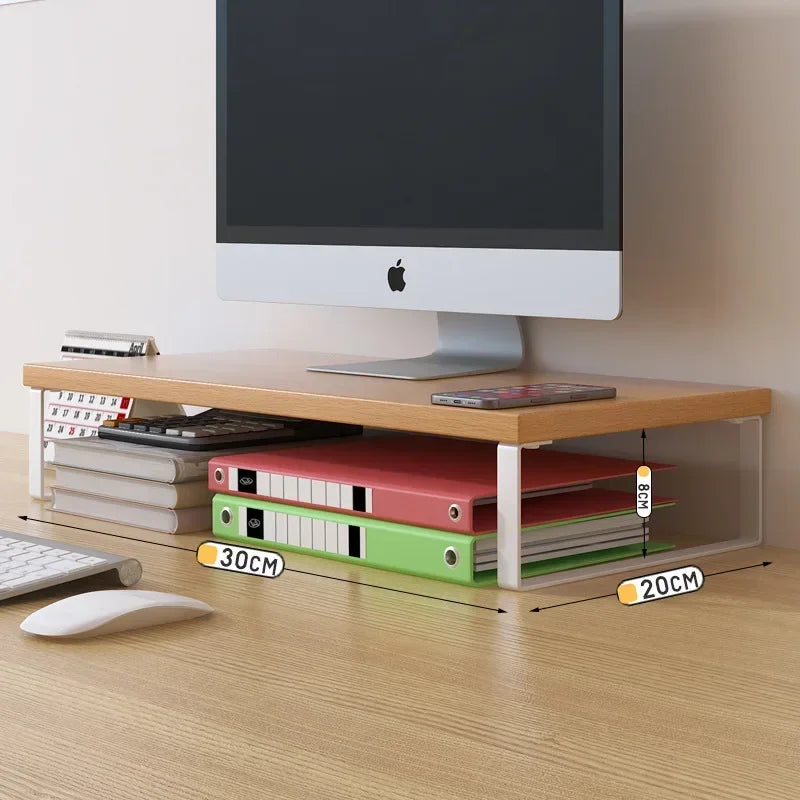 30/40/50CM Base Bracket Monitor Raising Stand Desktop Computer Laptop Shelf Home Kitchen Office Storage Holders Rack Organizer