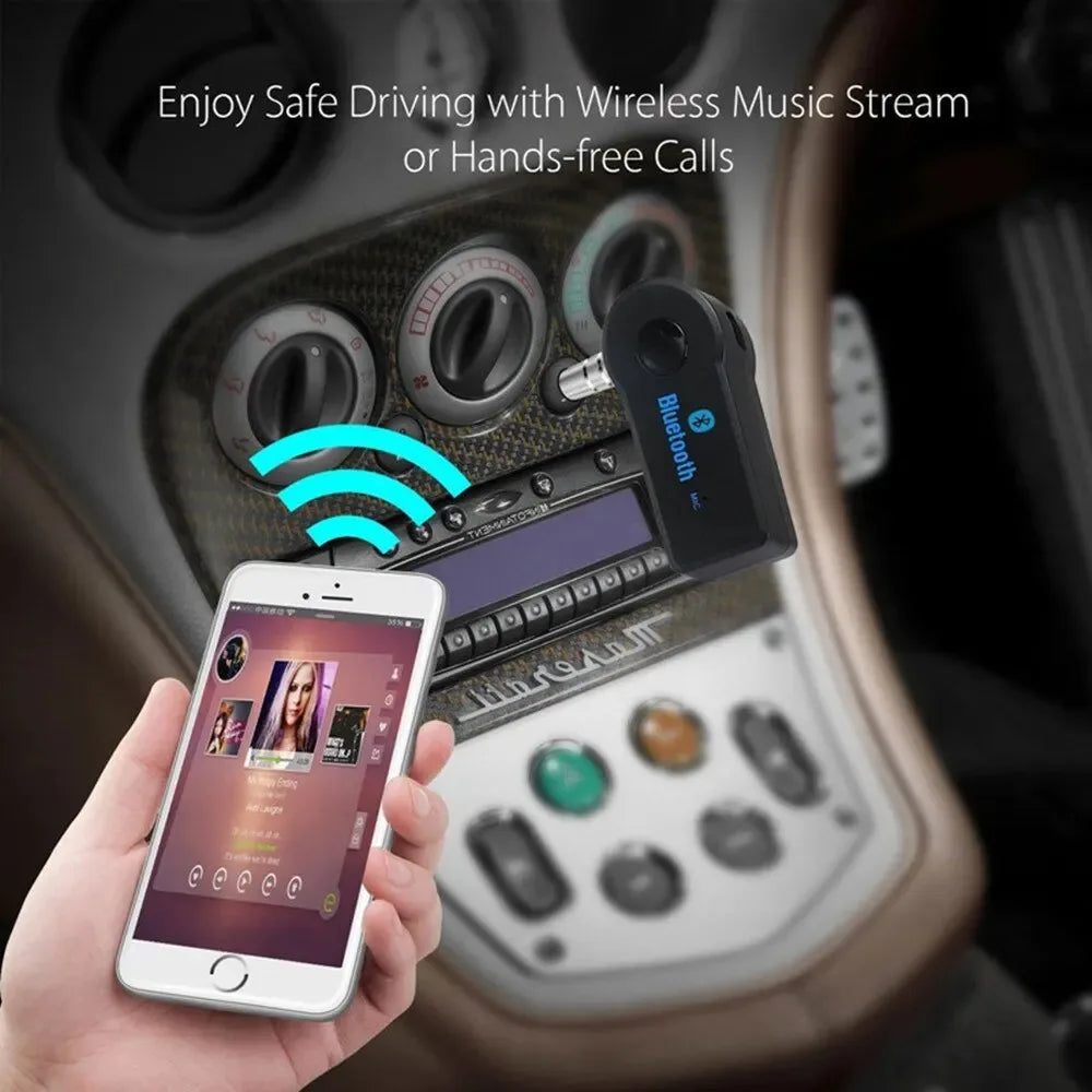 Car Bluetooth 5.0 Receiver 3.5mm Jack Wireless Bluetooth Transceiver  Adapter For Car Kit Music Audio Aux A2dp Earphone Receiver