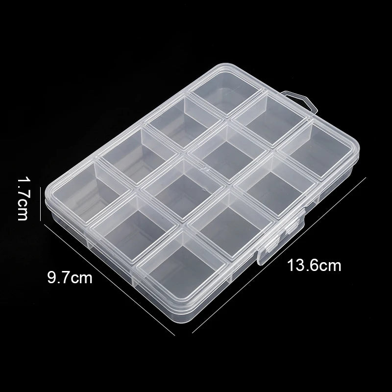 Plastic Storage Box 28 Grid With Slot Beaded Anti-string Grid  Jewelry Classification Parts Division Box Jewelry Box Organizer
