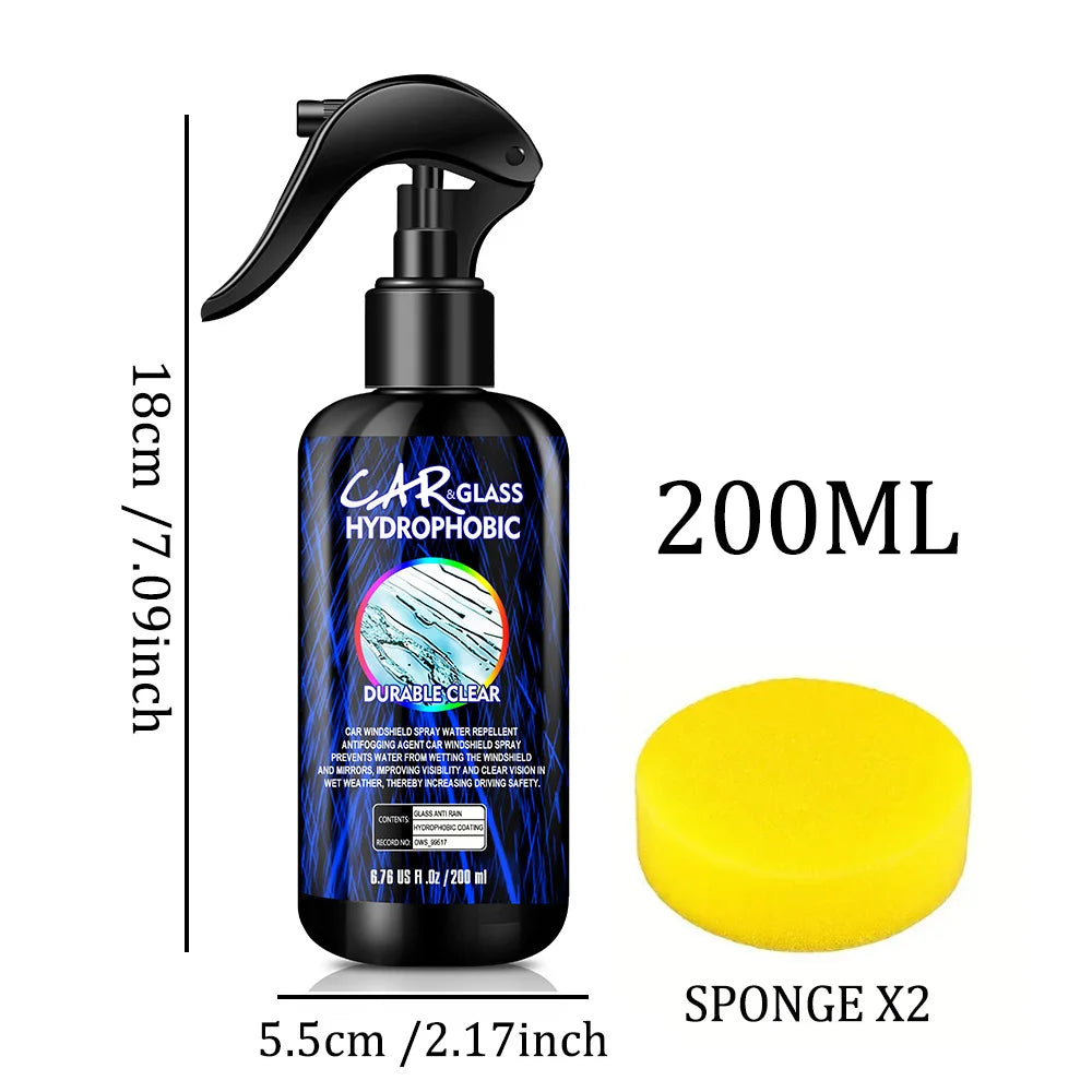 Water Repellent Spray Anti Rain Coating For Car Glass Hydrophobic Anti-rain Car Liquid Windshield Mirror Mask Auto Polish Kit