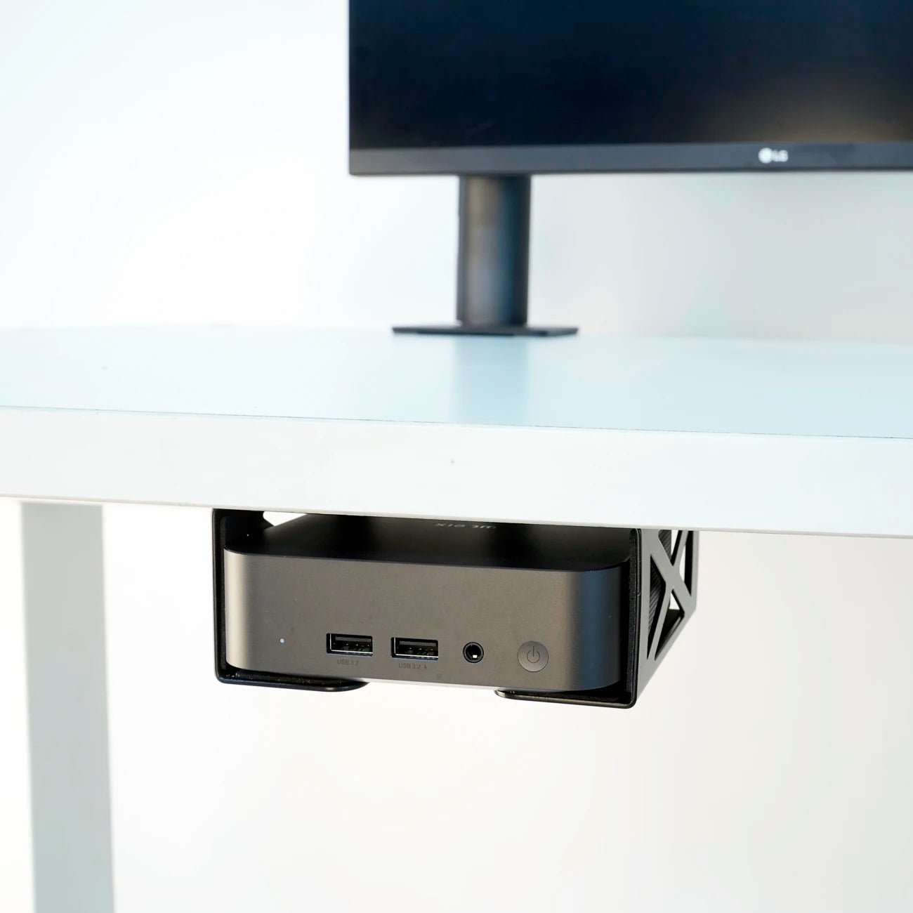 Under Desk Laptop/Mini PC Storage Mount,CPU Holder,Compatible with Dell OptiPlex,Mac Book,Mac Mini and More