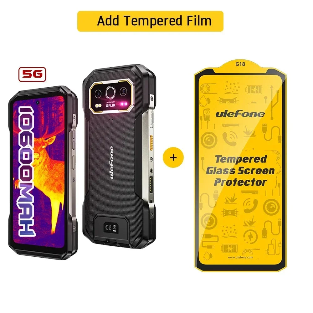 Ulefone Armor 27T Pro 5G Rugged Smartphone Android 10600mAh 6.78 Inch Up to 24GB RAM 256GB ROM 64MP Night Camera Cellphone NFC