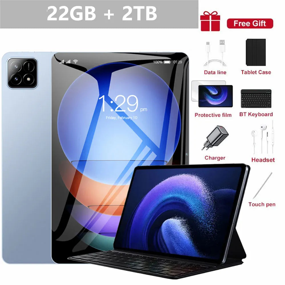 2025 Original Pad 7S Pro Tablet PC 11inch Snapdragon 8 gen3 Tab Android 14 22GB+2TB Tablets 20000mAh 5G Dual SIM WiFi GPS Google