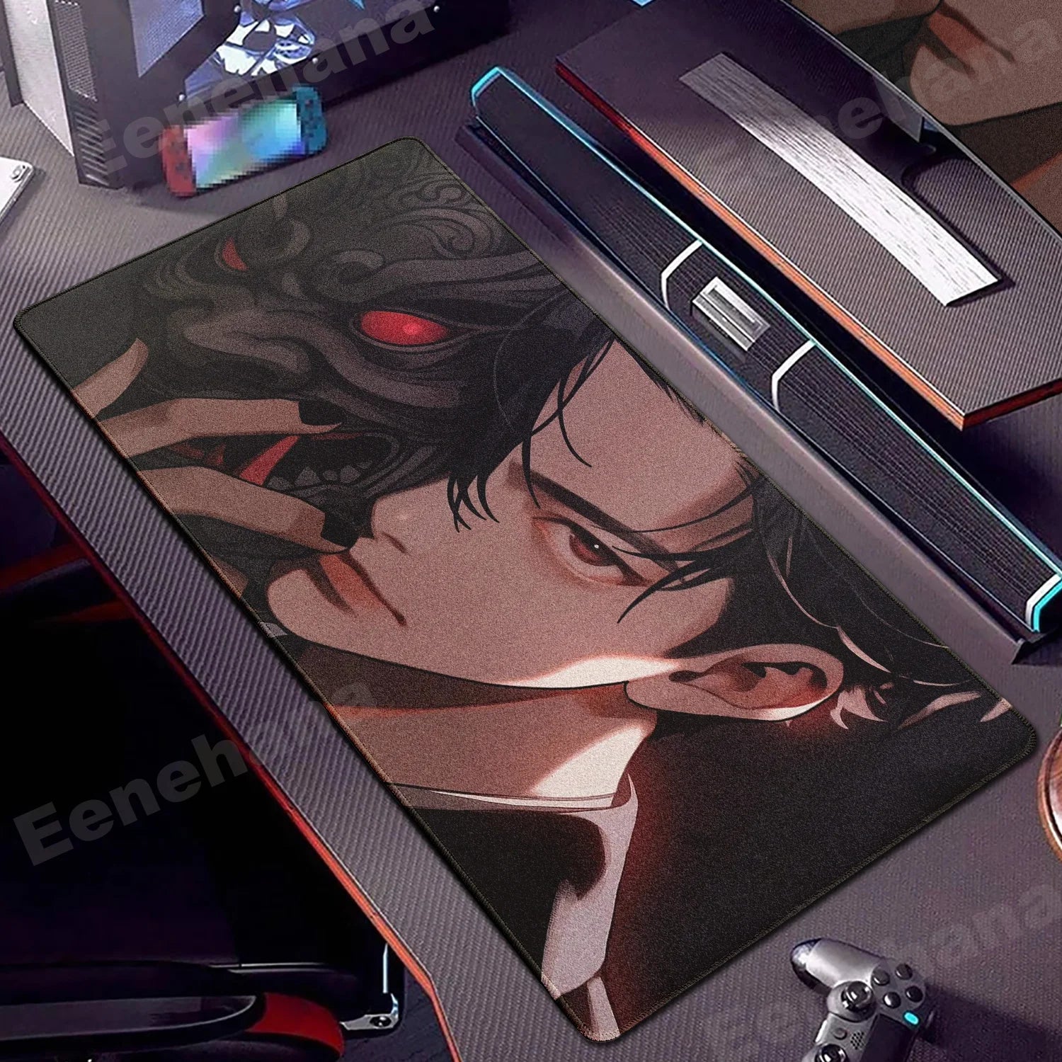 Janpanese Mask Girl Mouse Pad 90x40CM non-slip Gaming Mousepad Gamer E-Sports Mouse Mat Game Mechanical Keyboard XXL Desk Mat