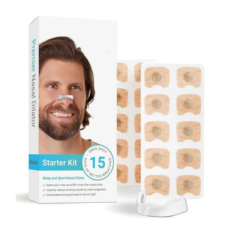 15/30days Magnetic Nasal Breathing Dilators Starter Kit for Nose Improve Sleep Quality Snoring Anti Snoring Sleep Mouth Tape