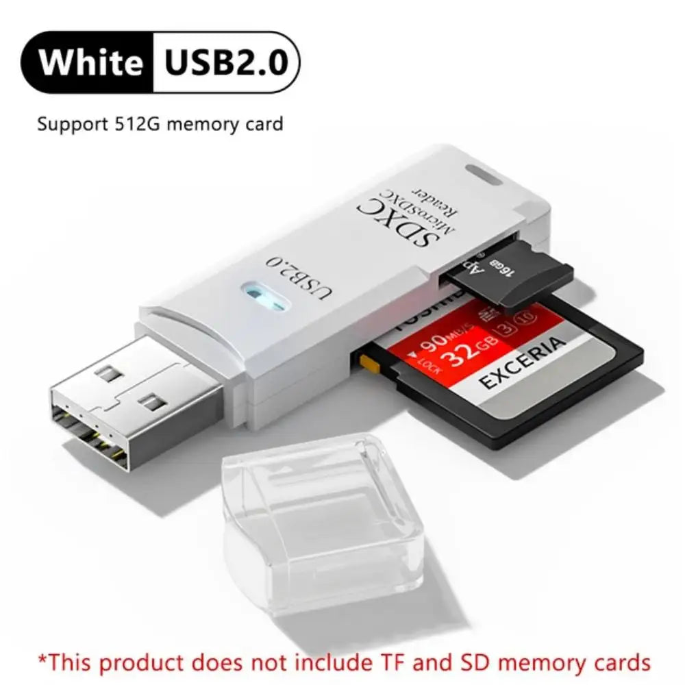 2 IN 1 USB 3.0 /USB 2.0 Card Reader SD TF Card Memory Card Reader High Speed Smart Card reader Adapter For PC Laptop Accessories