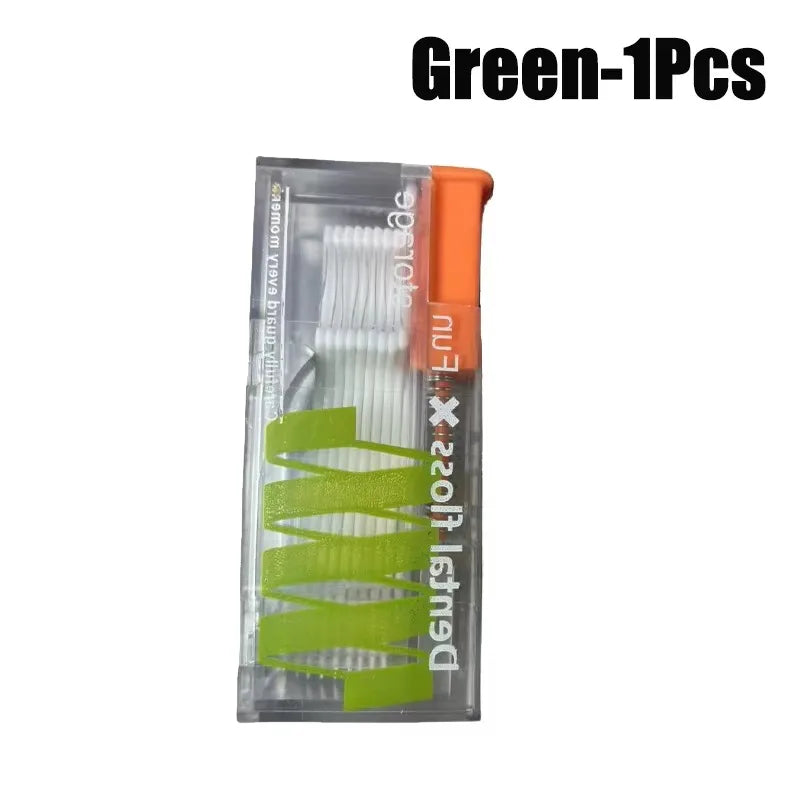 50-1000pcs Portable Dental Floss Toothpicks Teeth Stick Tooth Cleaning Interdental Brush Portable Dental Flosser For Home Travel