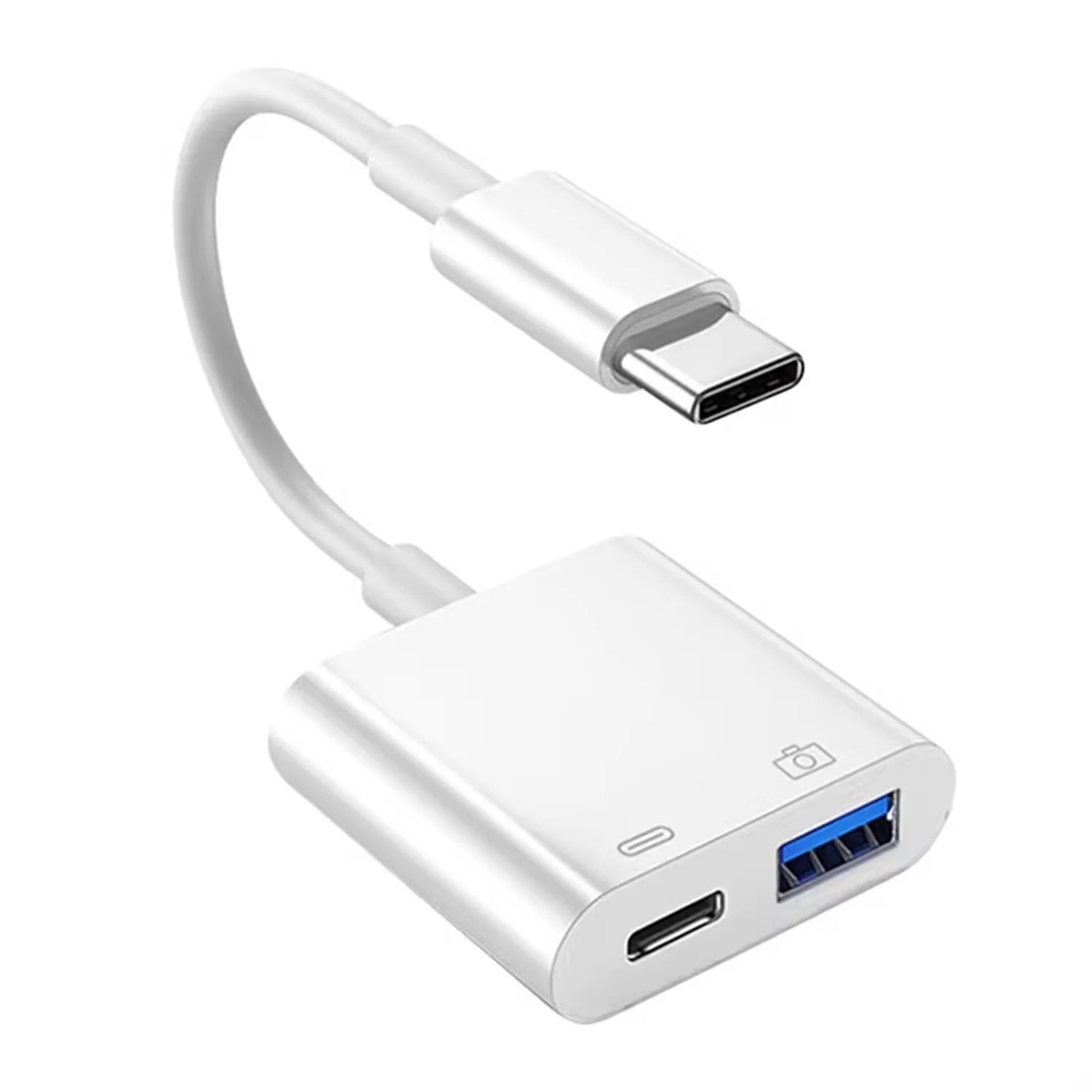 Lightning Type C OTG Adapter 2in1 For iPhone 16 15 14 13 ProMax iPad USB 30 Converter Mouse Keyboard Camera Card Reader Data