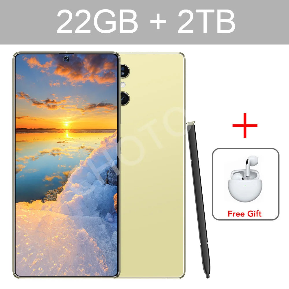 Screen Protector For SMS 25 Ultra Mobile Phones 22GB+2TB Cell Phone Tempered Glass Film For Android Smartphone 7800mAh Cellphone