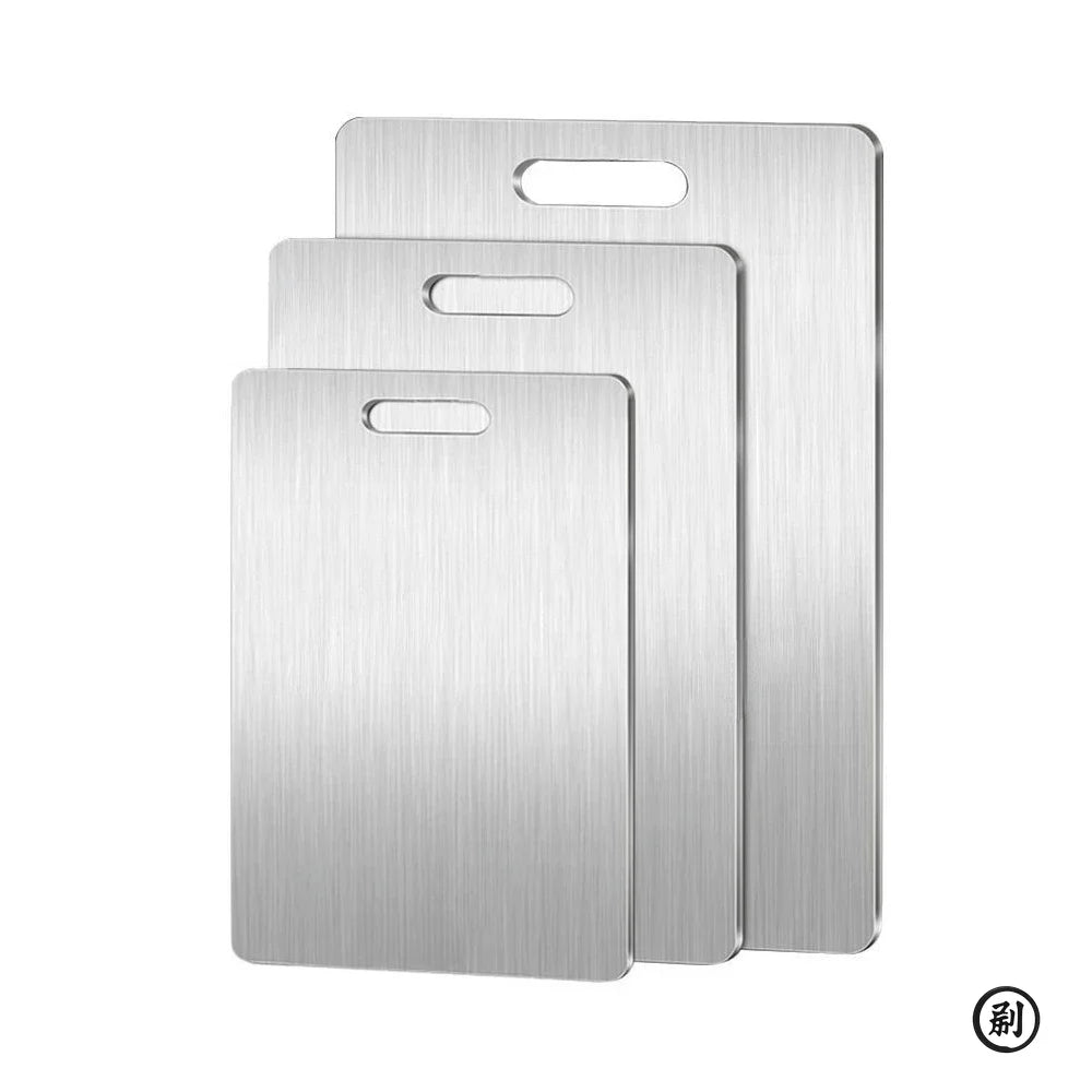 Stainless Steel Panel and Chopping Board Kitchen Household Thickened Double Sided Cutting Board Block Kneading Dough Boards
