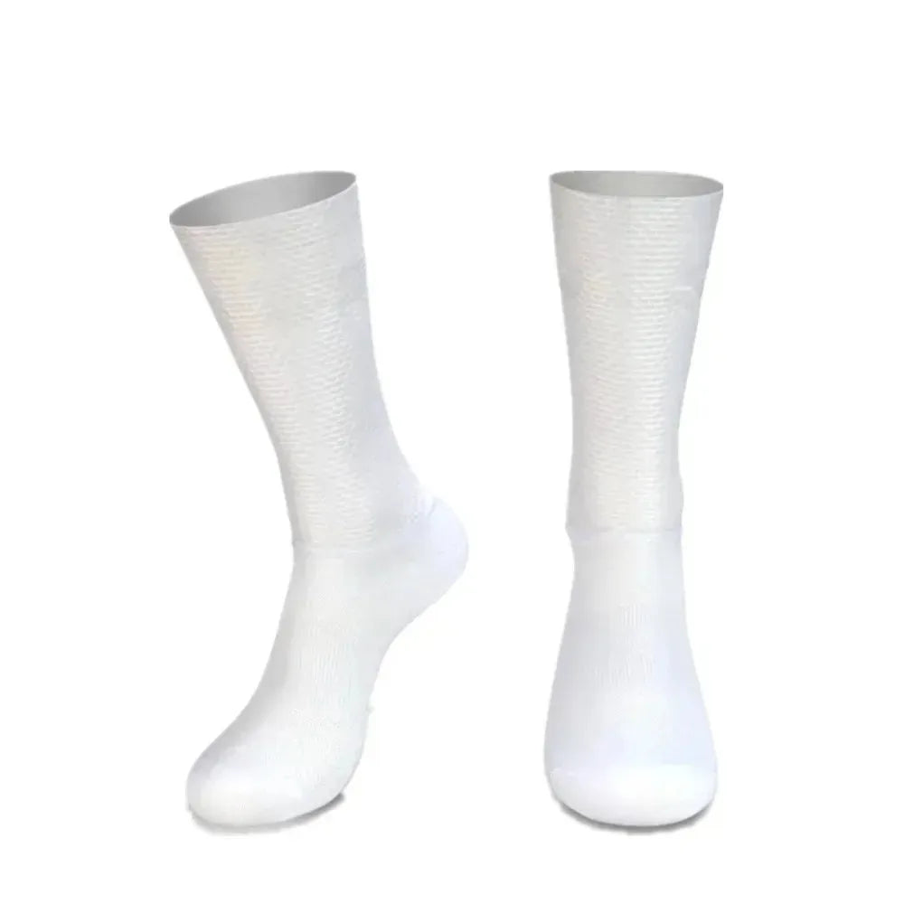 2026 Aero Socks Anti Slip Silicone Cycling Socks Men Bicycle Sport Running Bike Socks Calcetines Ciclismo