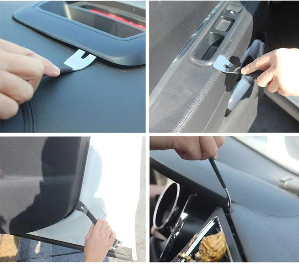 2mm/3mm Thickness Stainless Steel Car Interior Clip Panel Trim Pry Plate Removal Installation Tool for New Car Accessories