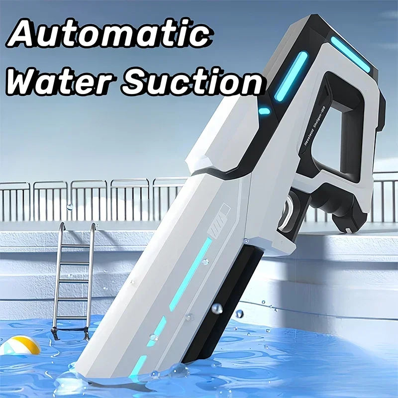 Electric Automatic Water Storage Gun Toys Portable Children Summer Beach Outdoor Fight Fantasy Spray Gun Toys Boy Kid Adult Game