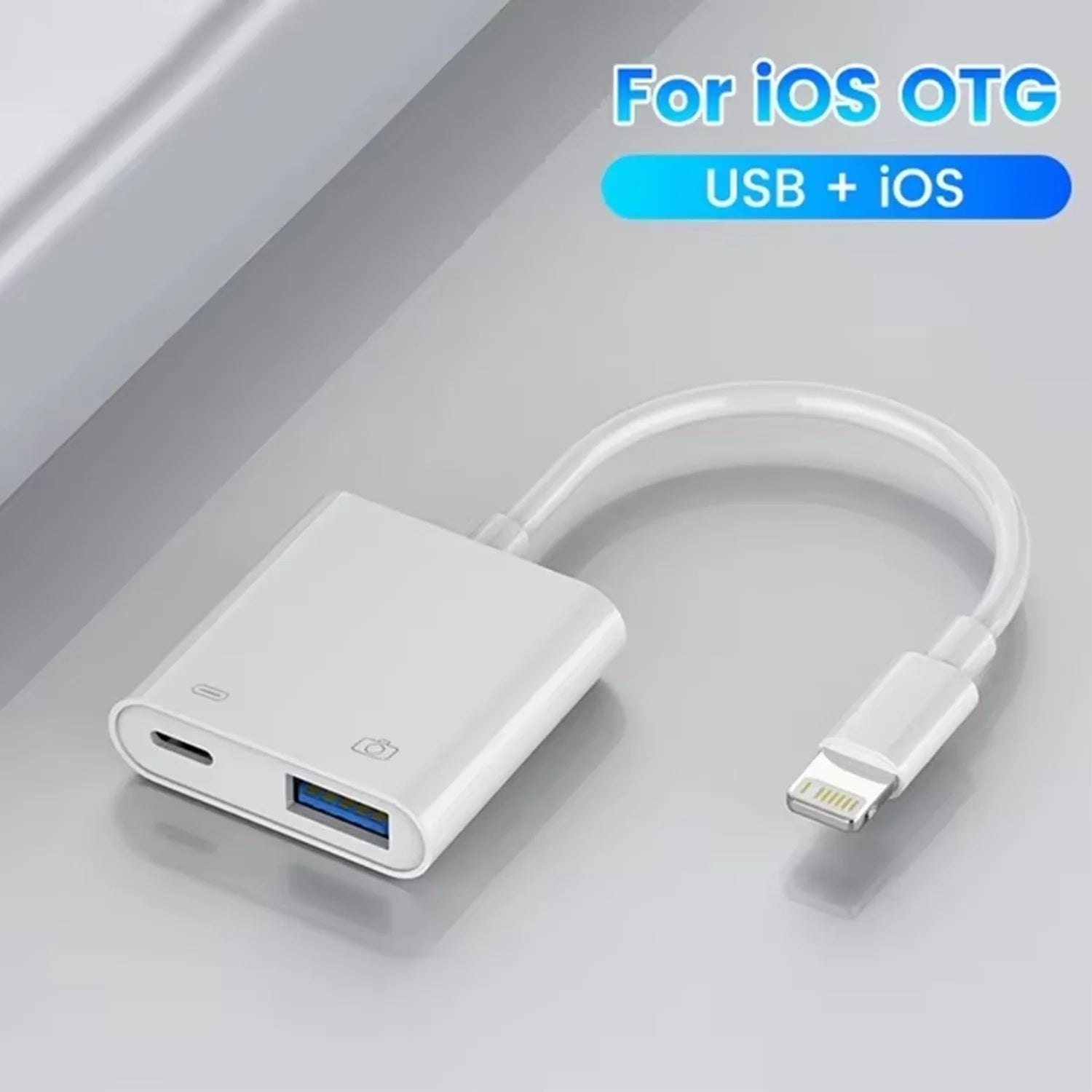 Lightning Type C OTG Adapter 2in1 For iPhone 16 15 14 13 ProMax iPad USB 30 Converter Mouse Keyboard Camera Card Reader Data