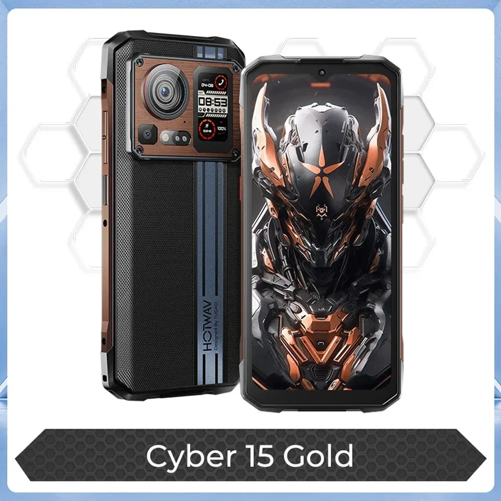 NEW HOTWAV Cyber 15 Rugged Smartphone Android13 Phone 6.6“ 120Hz 24GB 256GB Ultra-thin Mobile Phones 200MP 6280mAh Cellphone NFC