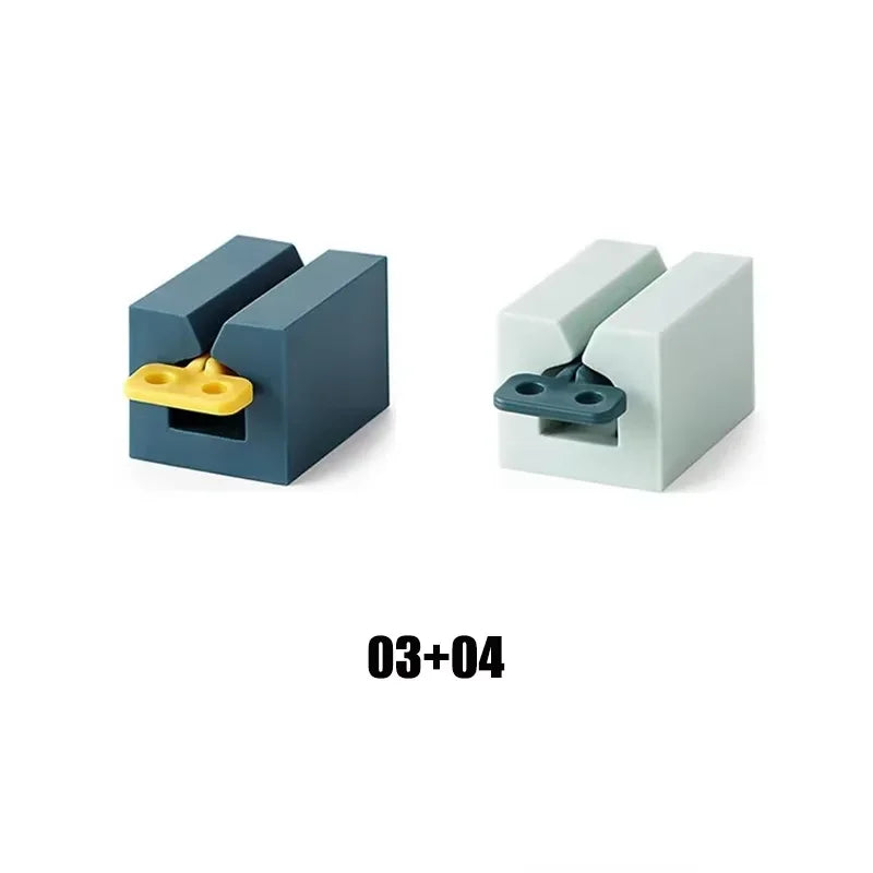 Toothpaste squeezer, roller tube toothpaste squeezer with frosted handle, toothpaste holder, vertical bathroom organizer