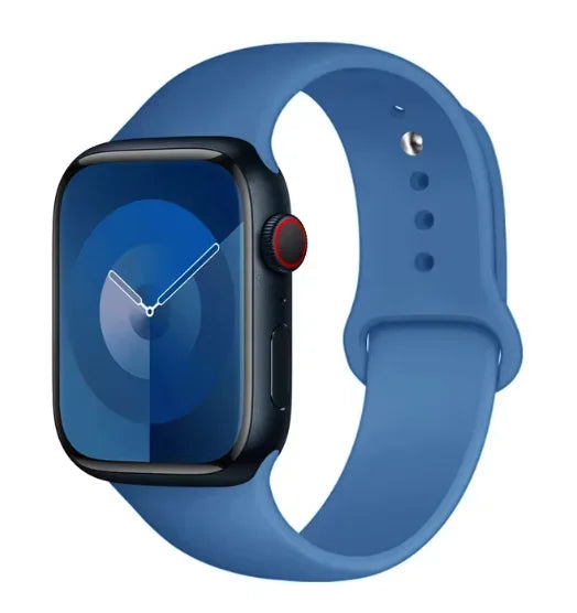 Silicone Band For Apple Watch strap 44mm 45mm 40mm 41mm 42-38mm 45 mm sport bracelet iwatch series 8 7 6 5 4 3 SE 9 Ultra 2 49mm