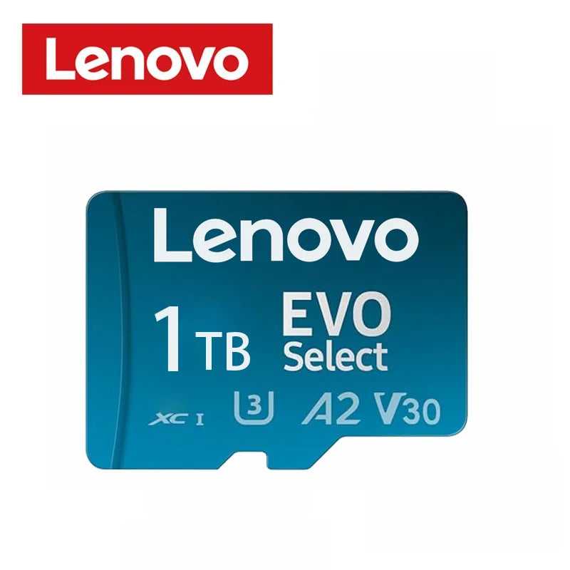 Lenovo 2TB 128GB 512GB SD Card Micro TF High-Speed 1TB Memory Card Android Phone Tablet Laptop Storage 4K Video Travel Outdoor