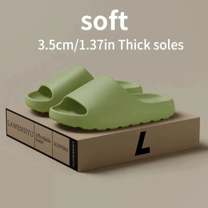 Fashion Brand Women Slippers  Classic Sports Sandals Men Casual EVA Flat Slippers Unisex Outdoor Indoor Shoes Beach Slides