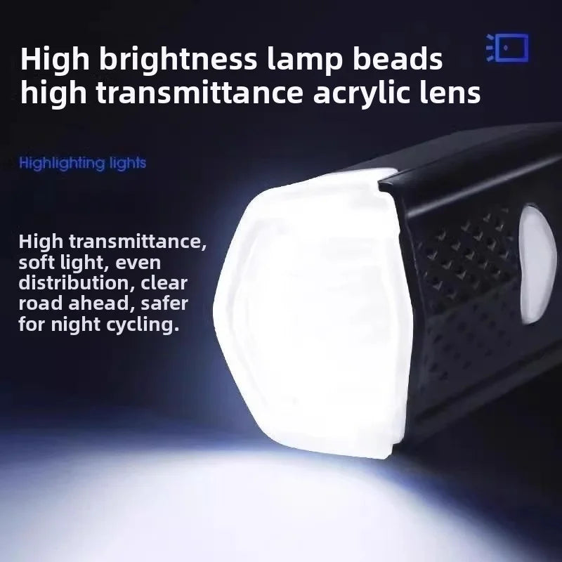 Bicycle Headlights Night Riding USB Charging LED Mountain Bike Bicycle Light Set 2255 Bicycle Lights
