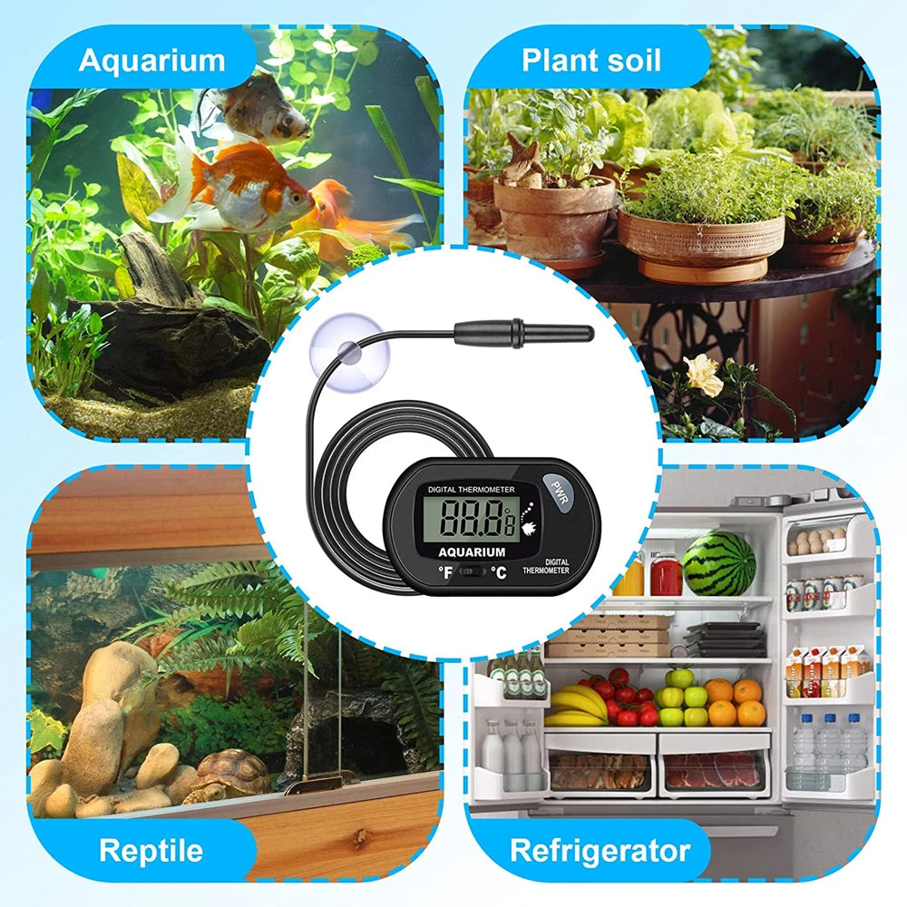ST-3 Waterproof Electronic Digital Thermometer Aquarium Fish Tank  Bath Temperature Sensor Meter Temperature Monitor Detector
